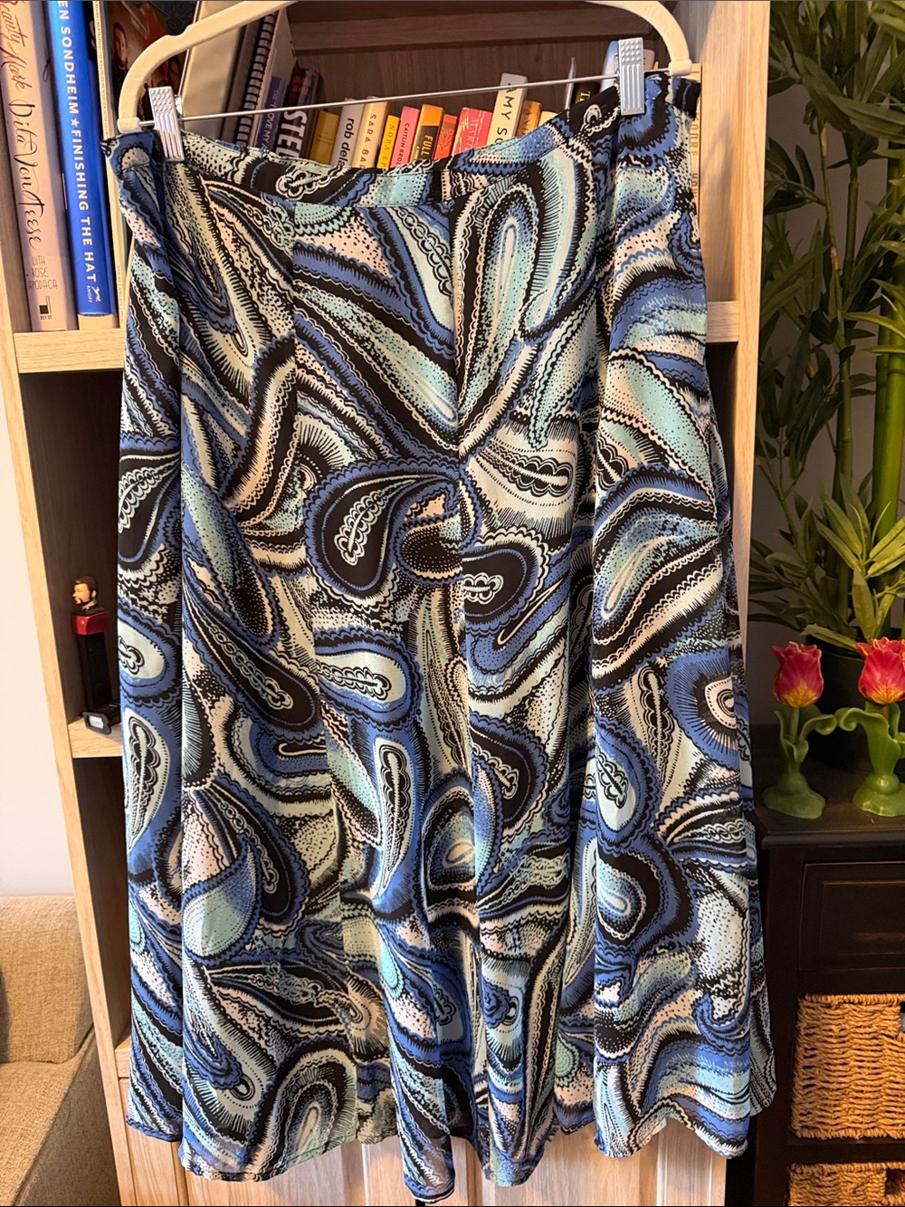 Y2K Flowy Midi Skirt